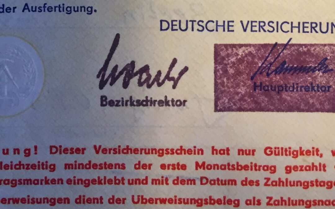 Staatliche Versicherung der DDR