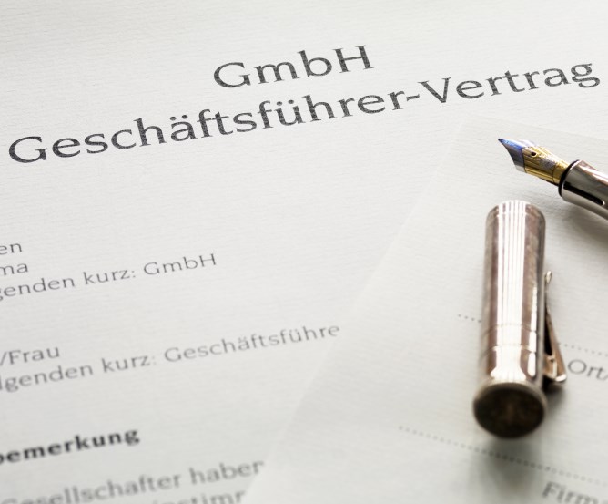 GmbH Geschäftsführer-Vertrag © Fotolia.com